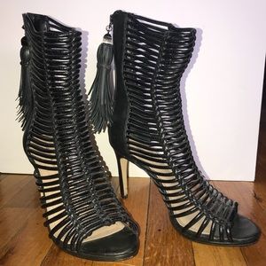 BCBG tassel heels